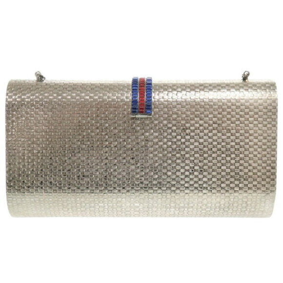 Gucci Metal Crystal Silver Chain Shoulder Bag - Picture 3 of 8